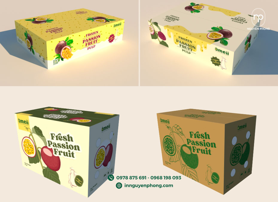 Thùng carton đựng trái cây các loại